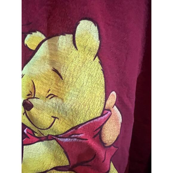 Vintage Disney Winnie the Pooh & Friends Tshirt short sleeve Women's 2X Red READ - Picture 4 of 14